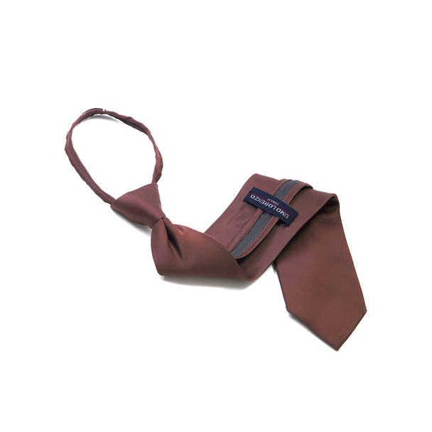 Selini New York - Wholesale Necktie - Men's - Poly Solid Zipper Tie16