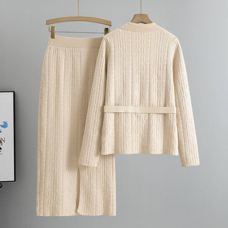 Marayn - Wholesale Suit Set - Women's - Chic Fall 2025 Knit Suit Stylish TwoPiece Elegance22