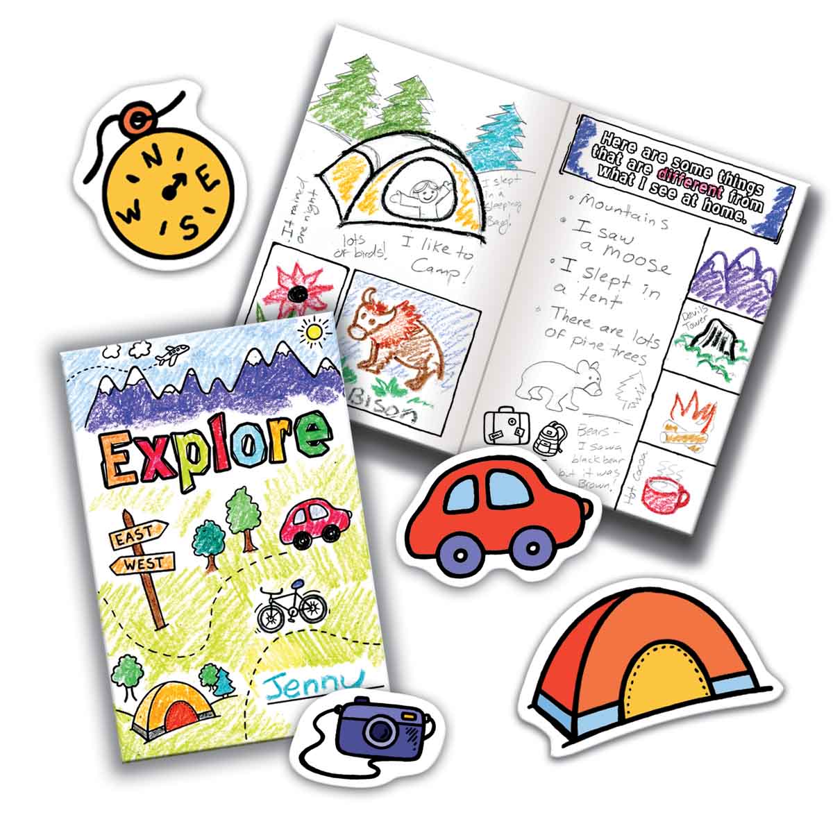 Jr. RangerLand – wholesale Art set – Child & baby – Travel Journal Art Kit1