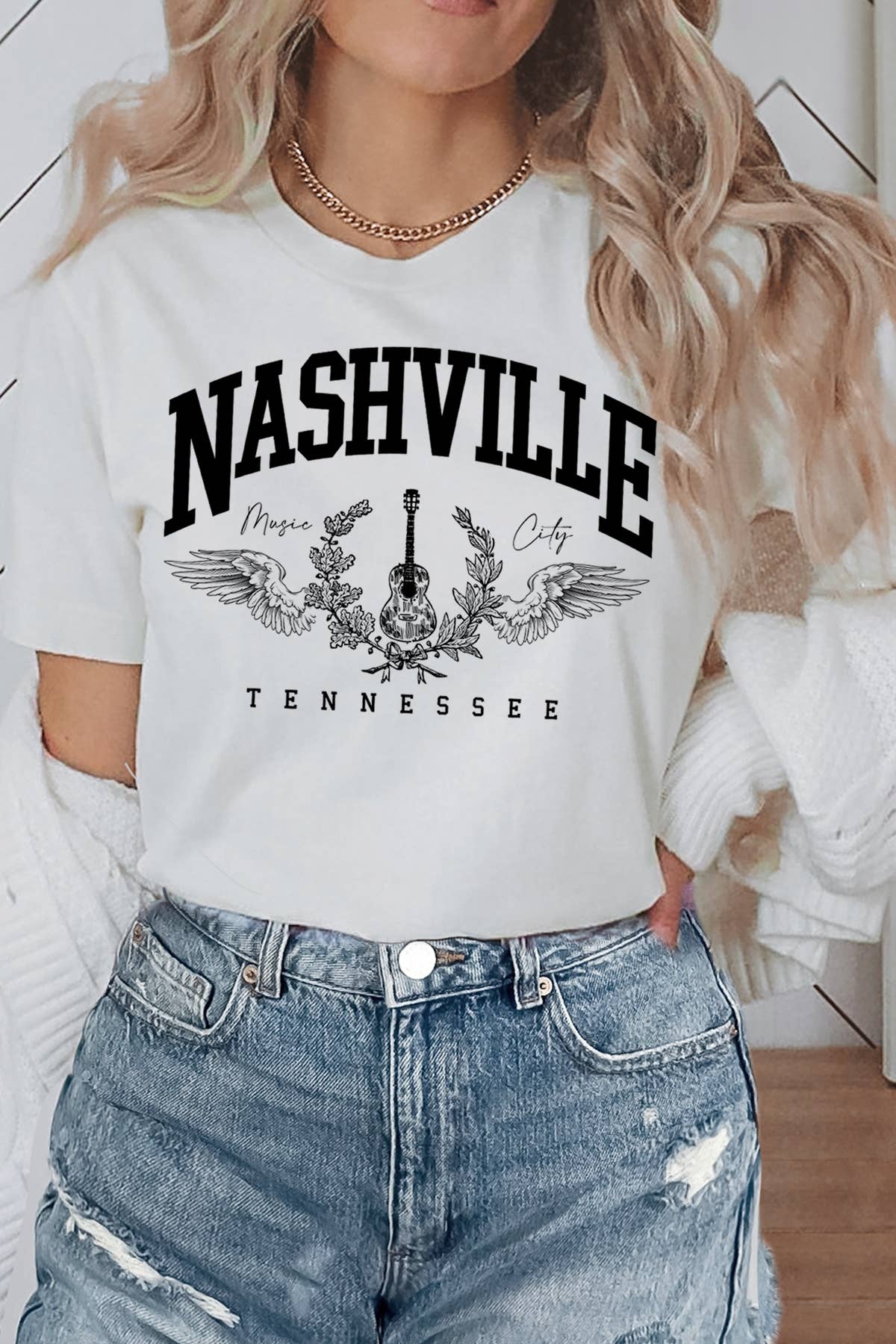 BouTeeQue Closet - Vente T-shirt sérigraphié – femme - BTJL5157 À NASHVILLE1