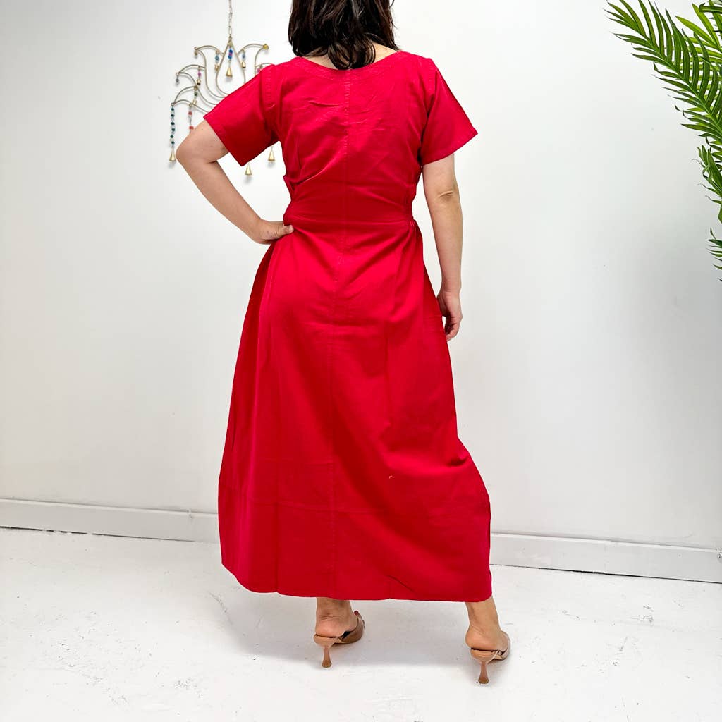 Karma Nepal Crafts – Großhandel Kleid – Damen – Langes Boho-Maxikleid aus Baumwolle1