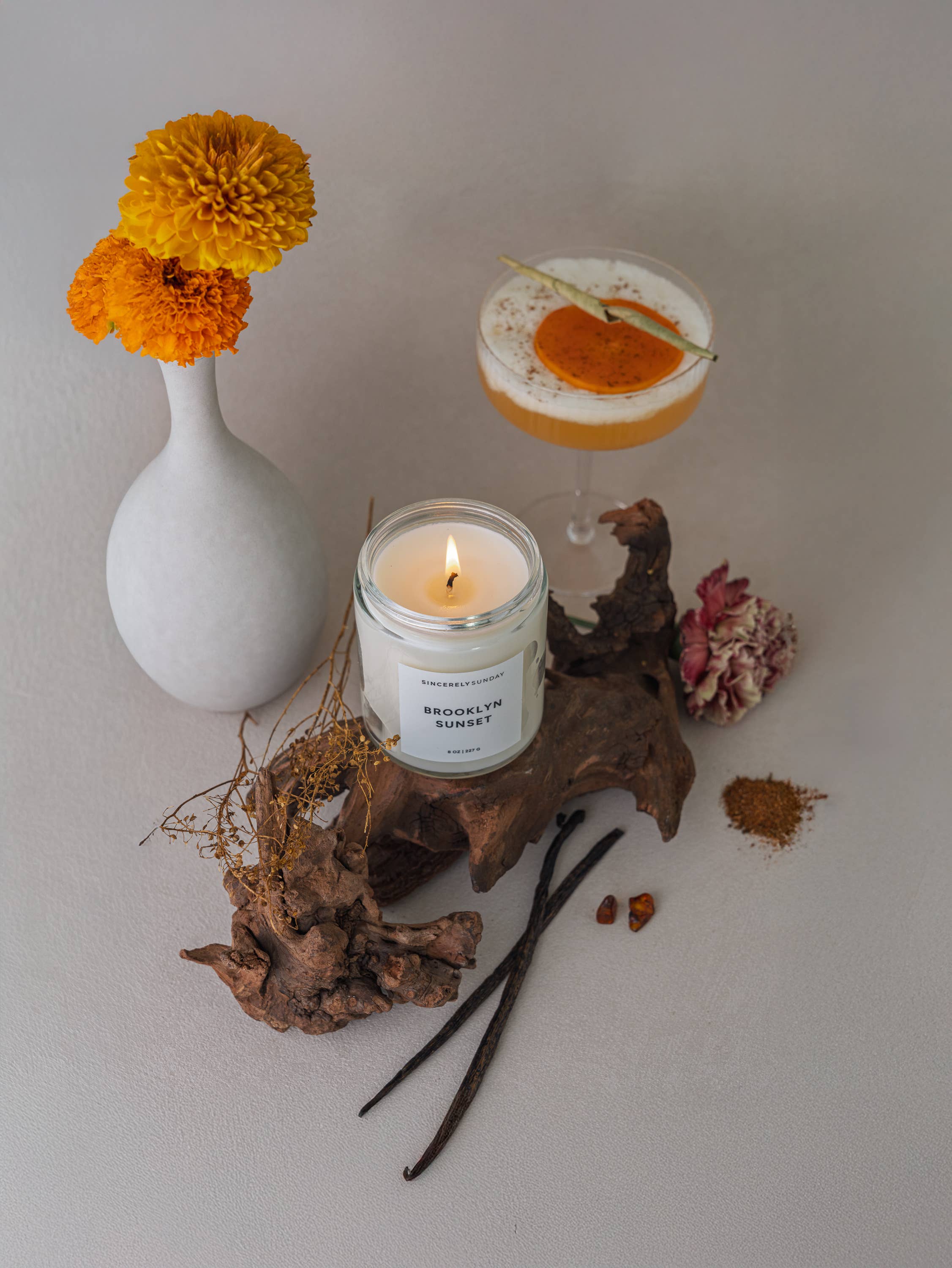 Sincerely Sunday - Wholesale Jar/Filled Candle - Brooklyn Sunset Deconstructed Candle Refill Kit 3