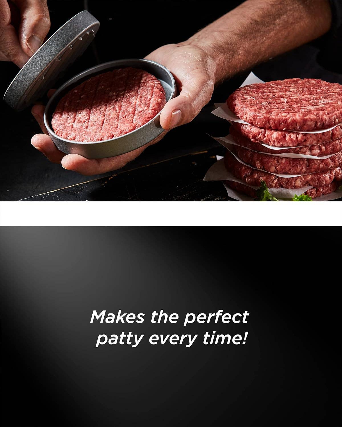 Infinite Basics - Vente Outil de gril pour l'extérieur - Coffret cadeau grillade pour papa : presse à hamburger antiadhésive en aluminium « Dad Grill Boss » pour barbecue1