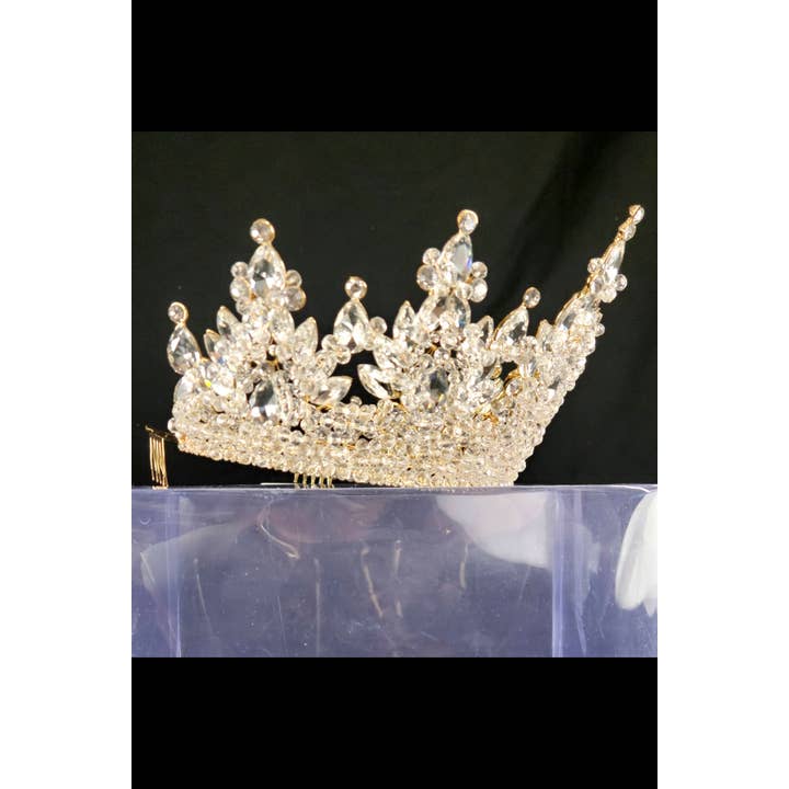 Chicas - Wholesale Tiara - Women's - Beautiful metal tiara with crystal balls and jewels HT97712