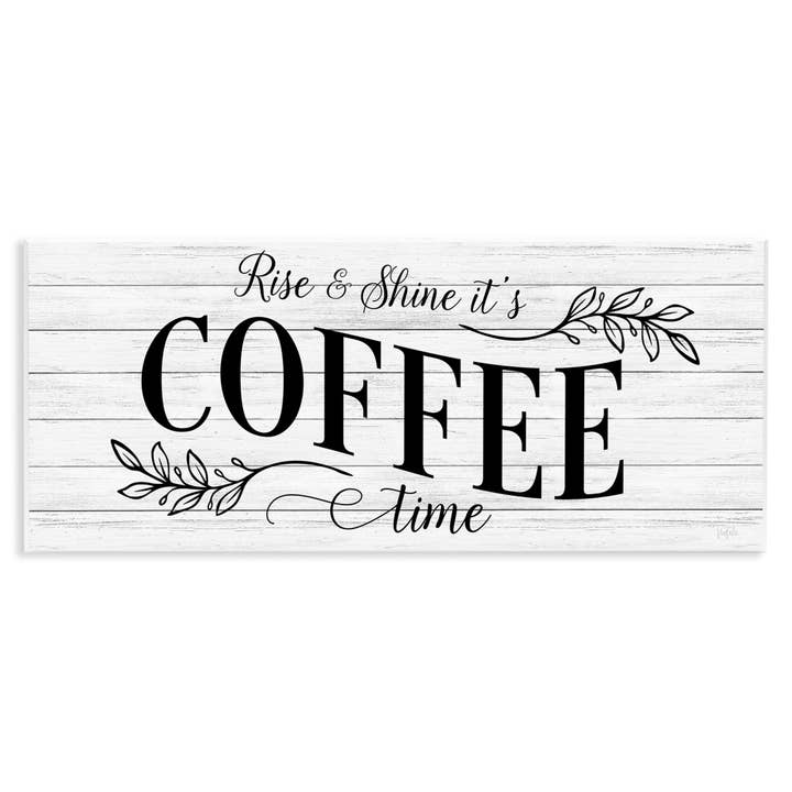 Rise & Shine Coffee Time - Unframed Wall Art for wholesale by Stupell Industries