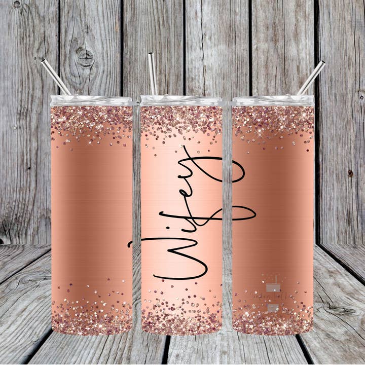 Wifey Skinny Tumbler for wholesale by Crafting in Chaos