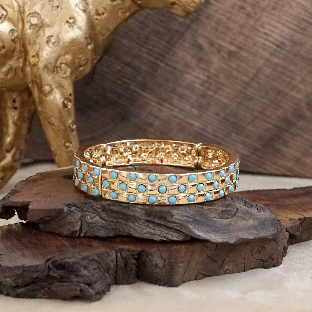 PennyLine inc - Vente Bracelet jonc - Luxe Check – Bracelet extensible en cristal à carreaux2