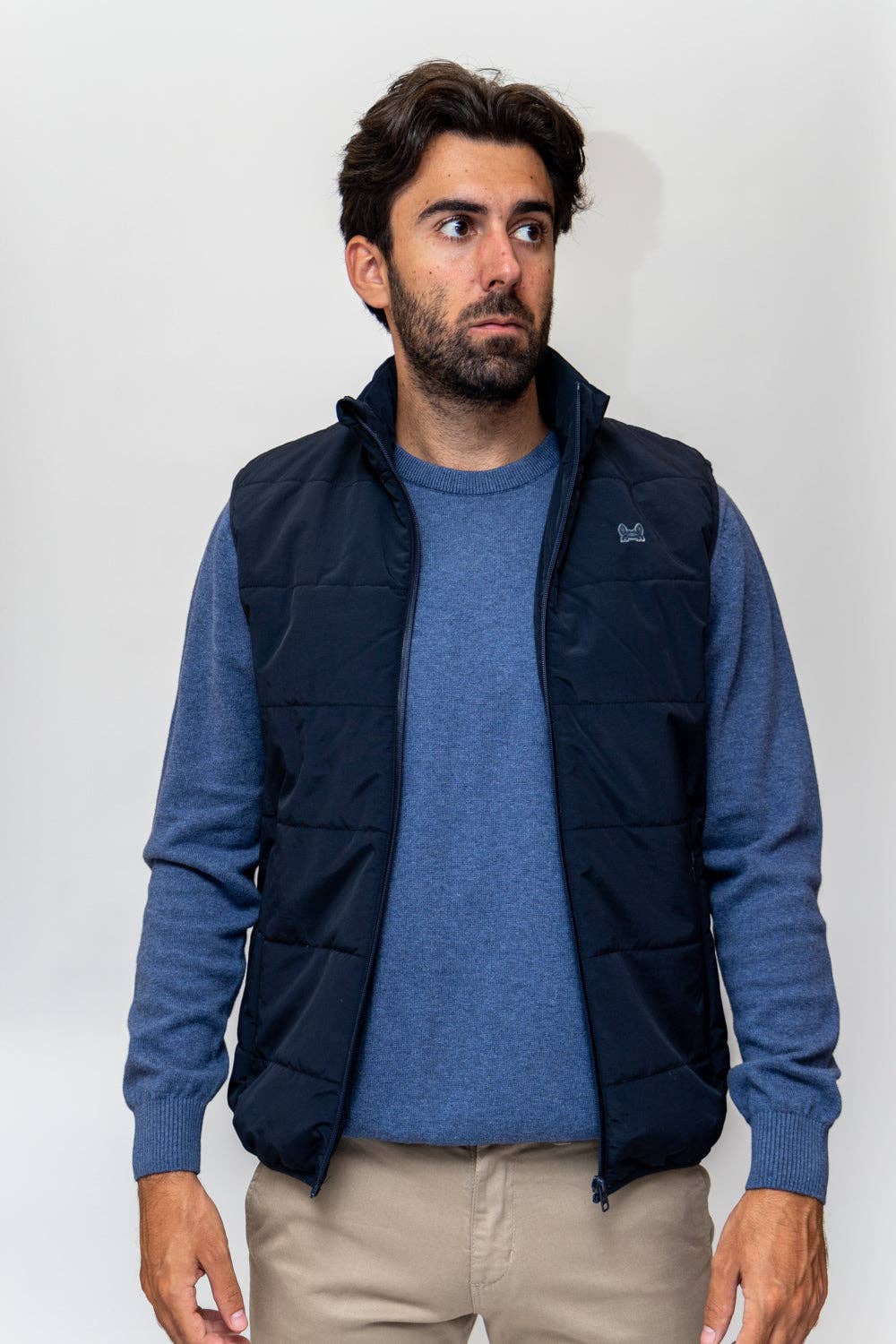 Custi Mikelo: Men's Clothing & Christmas Gifts - Vendita all'ingrosso Gilè imbottito - Uomo - Gilet Tecnico Marino | Alpi4