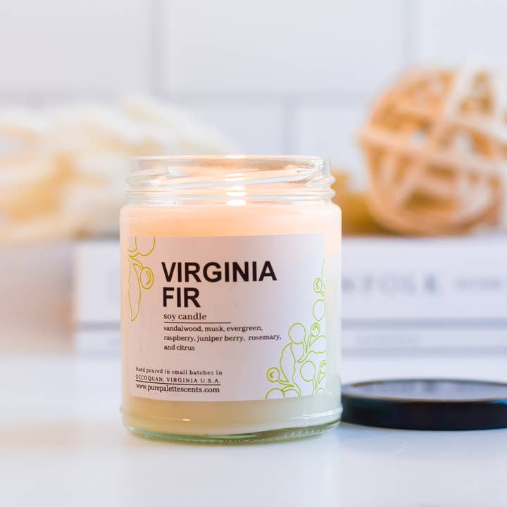 Virginia Fir Soy Candle for wholesale by Pure Palette