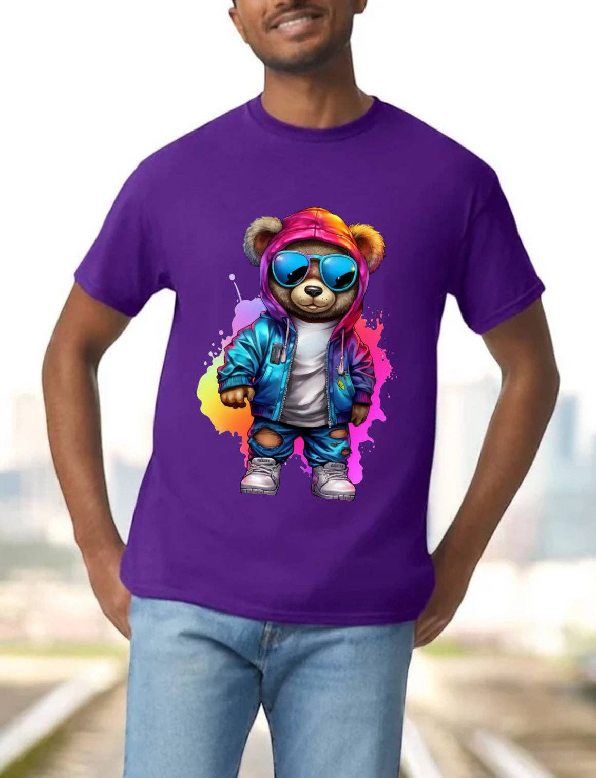 HABANA BELLA - Wholesale Screen Printed T-Shirt - Men's - T-shirt with pso fashion for men and big boys 100% cotton7