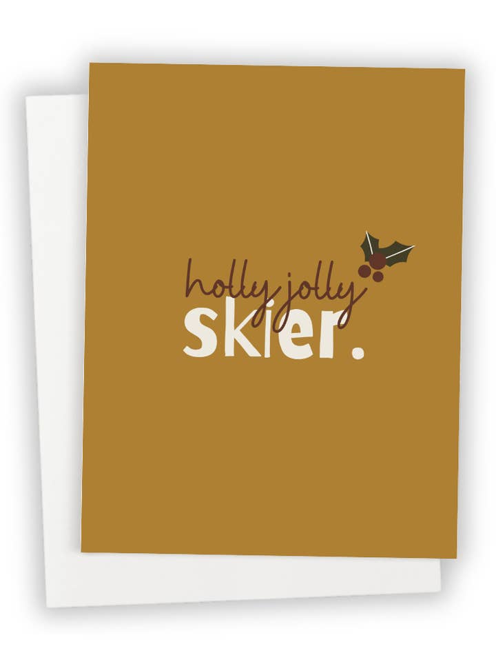 Skieur Joyeux pour la vente par Send It Greeting Cards