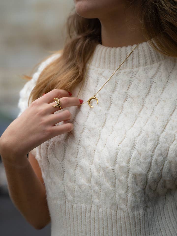 Moon Ring for wholesale by Urbiana