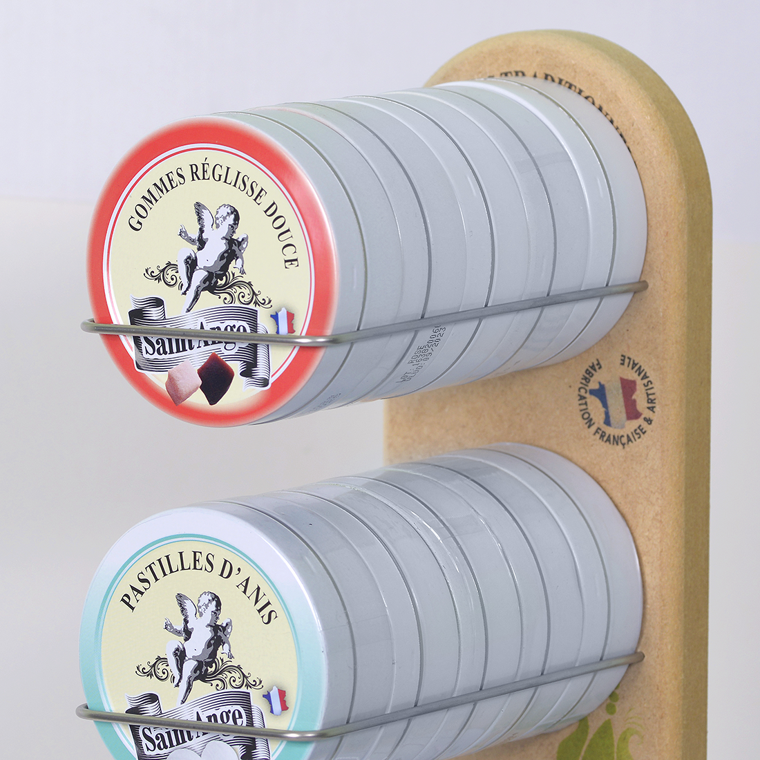 Bonbon-France - Venta al por mayor Estantes de exposición de minoristas - Alimentos y bebidas - Expositor Saint-Angelo para 5 cajas1