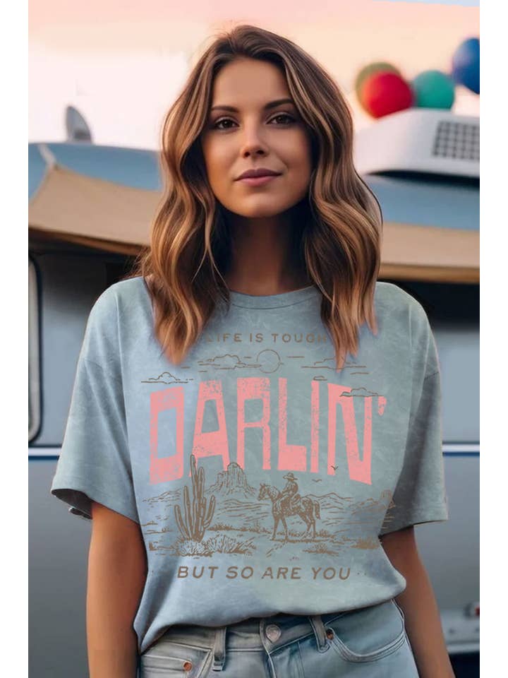 HRTandLUV - Wholesale T-Shirt (Graphic) - Women's - DARLIN MINERAL GRAPHIC TOP6