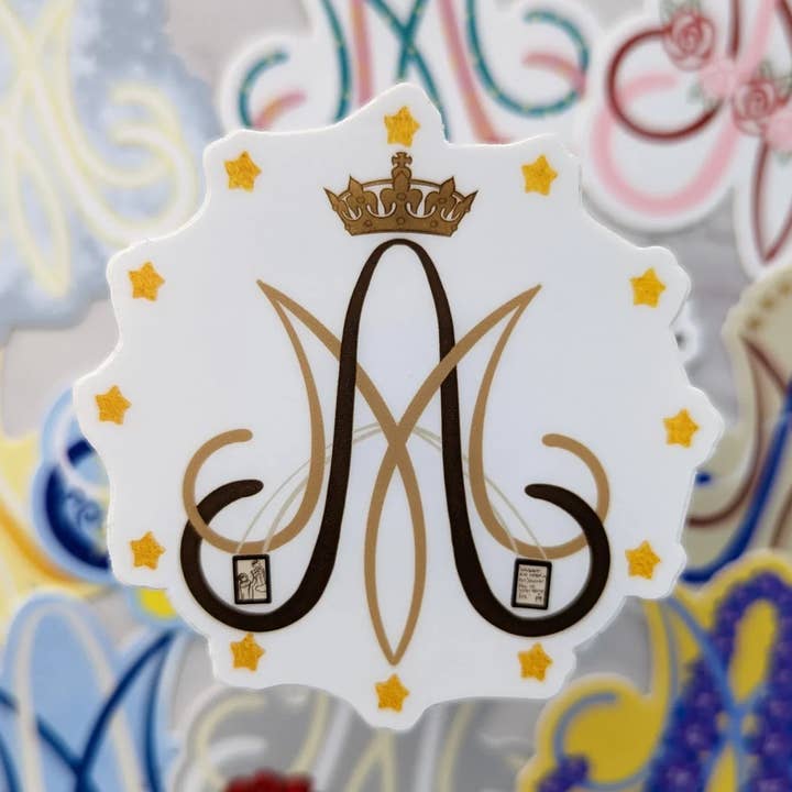 Vor Frue af Mount Carmel Auspice Maria klistermærke for engroshandel hos worthy of Agape