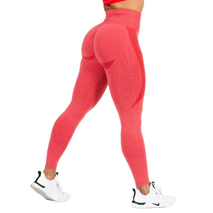Legging sans coutures Daytona rouge seconde peau pour la vente par Thick Athletics Apparel