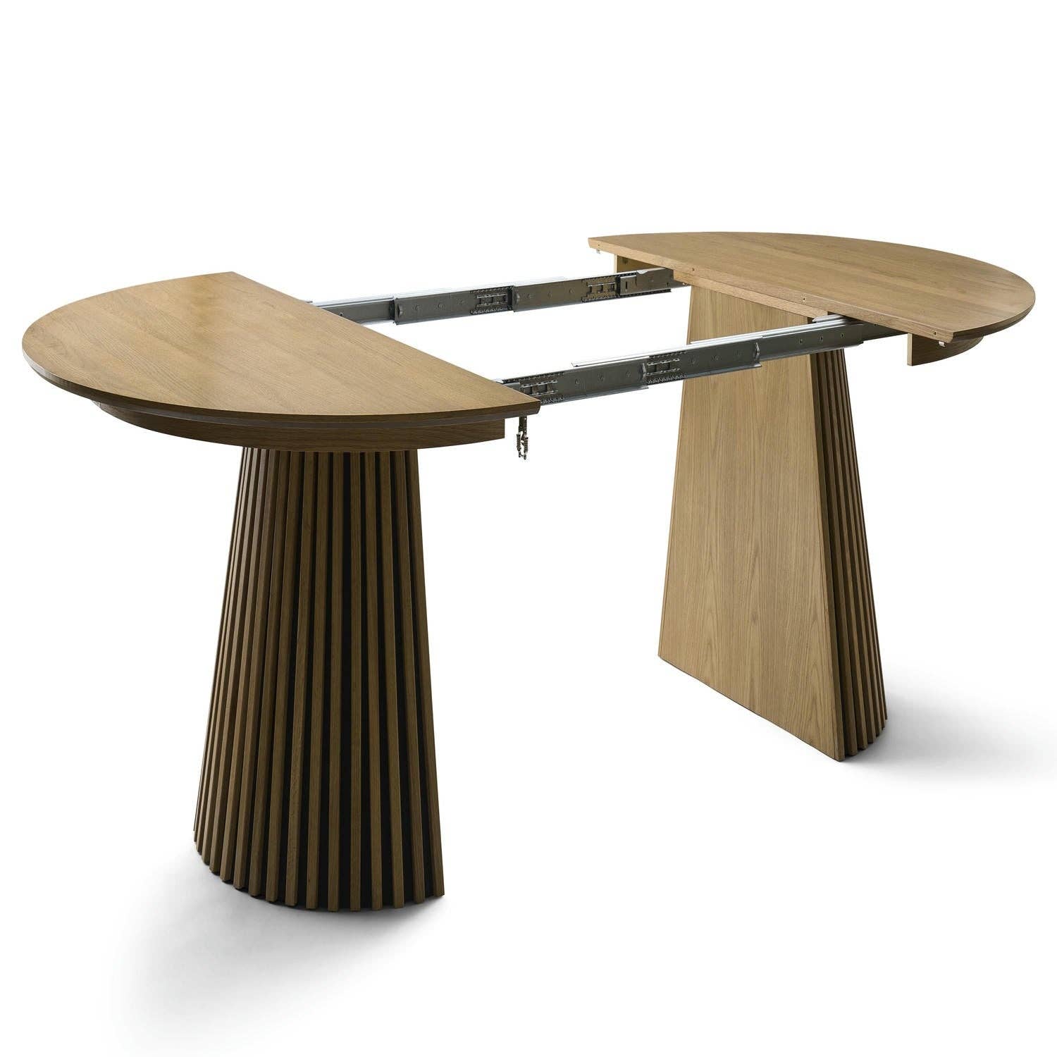 Furnhouse - Wholesale Side Table - Round Extendable Dining Table Svendborg ø120/220 cm - Natural Oak3