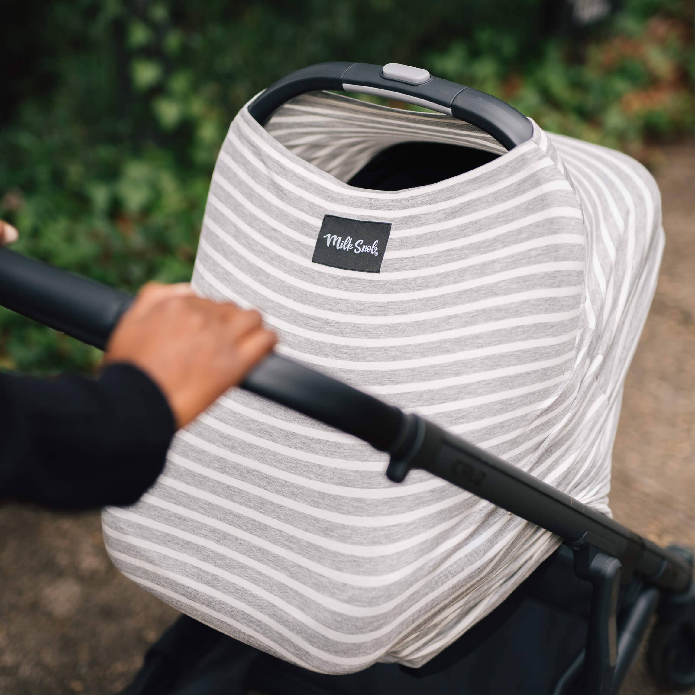 Milk Snob - Wholesale Car Seat Cover - Kids & Baby - Original 5-in-1 Multifunctional Cover Heather Stripe2