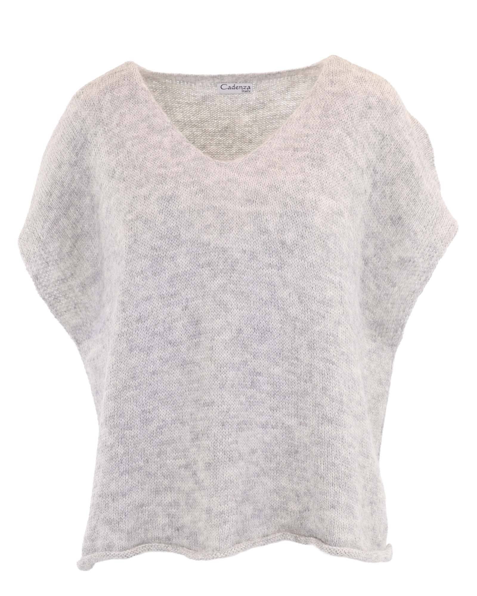 Cadenza Italy Ltd – Großhandel Strickpullover – Damen – Alpaka-Mischung V-Ausschnitt Tunika8