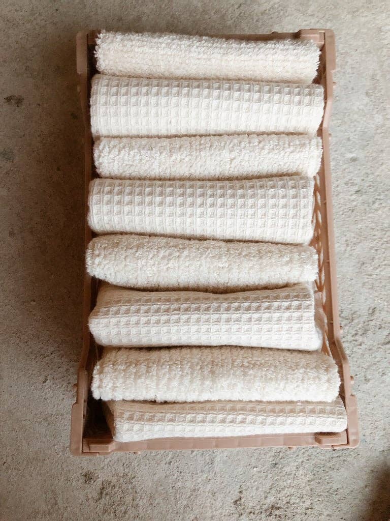 Maison Sauvage – Engroshandel Køkkenhåndklæde – Økologisk bomulds klud til flere formål, 2 stk.0