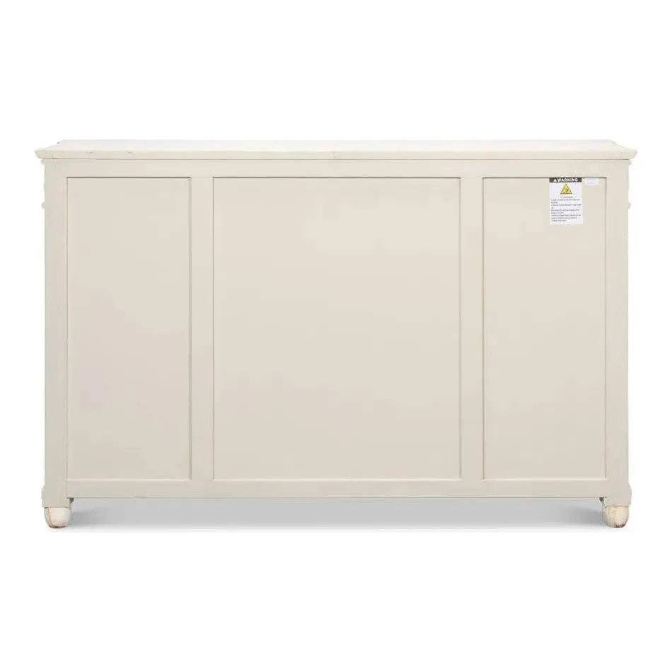 LOOMLAN - Wholesale Sideboard - Diamond Wall Sideboard Whitewash Drawers6