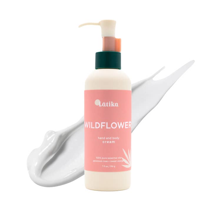 Hand and body cream - WILDFLOWER - Geranium essential oil for wholesale by Latika Beauty