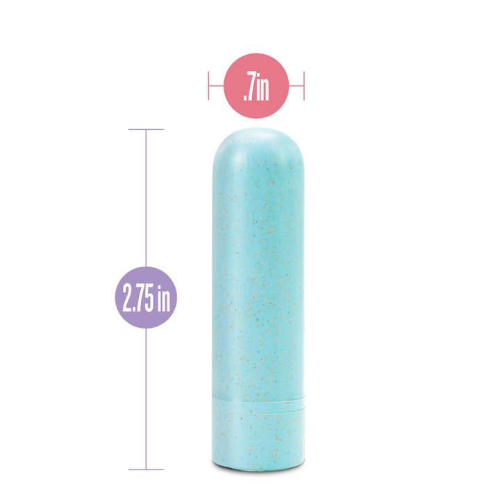 Blush - Wholesale Sex Toy - Gaia - Eco Rechargeable Bullet - Aqua
