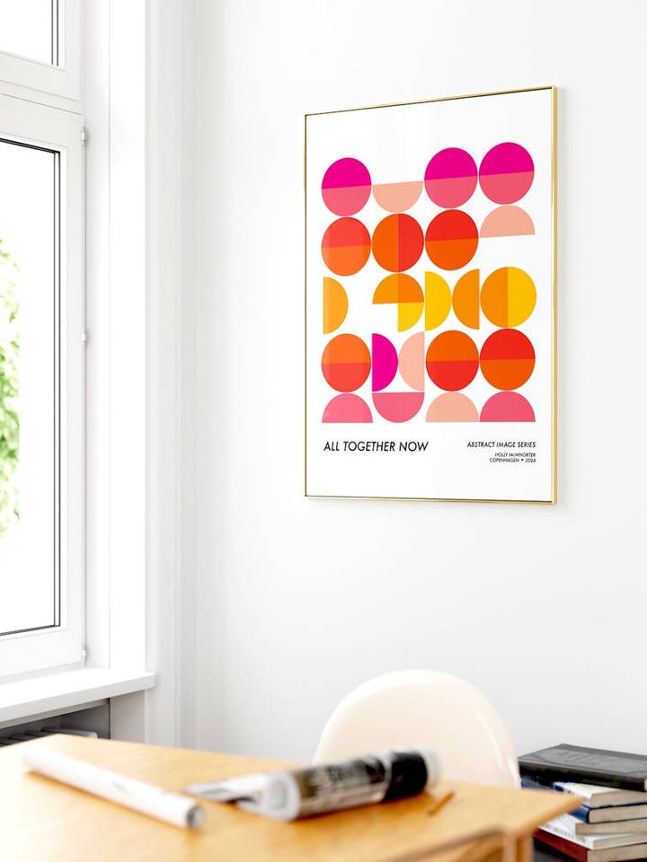 ALL TOGETHER NOW Framed Art Print by Holly McWhorter for wholesale by HOLLY MCWHORTER