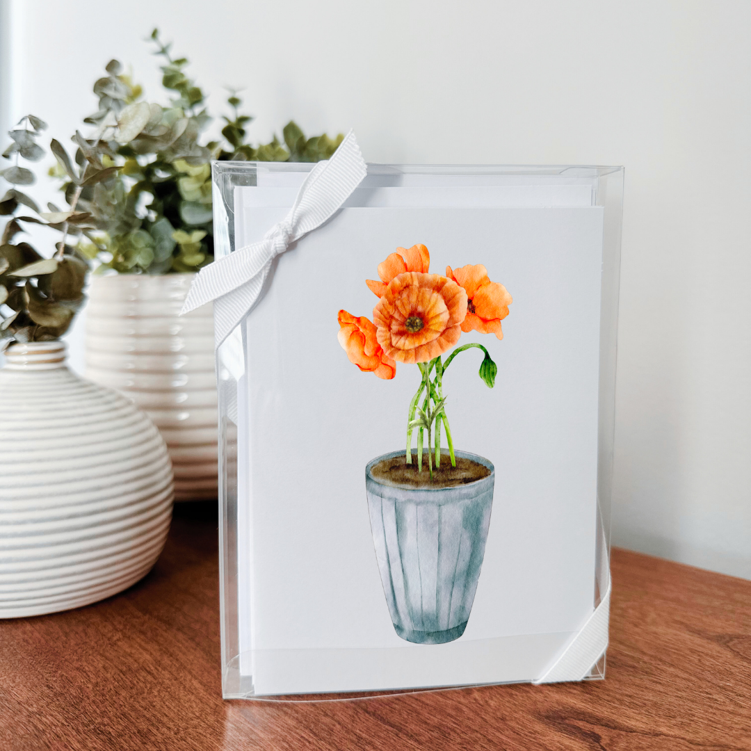 So Thoughtful Gifts - Vendita all'ingrosso Set di cartoleria/cancelleria - Taccuino con steli in vaso, set da 10, interno bianco1