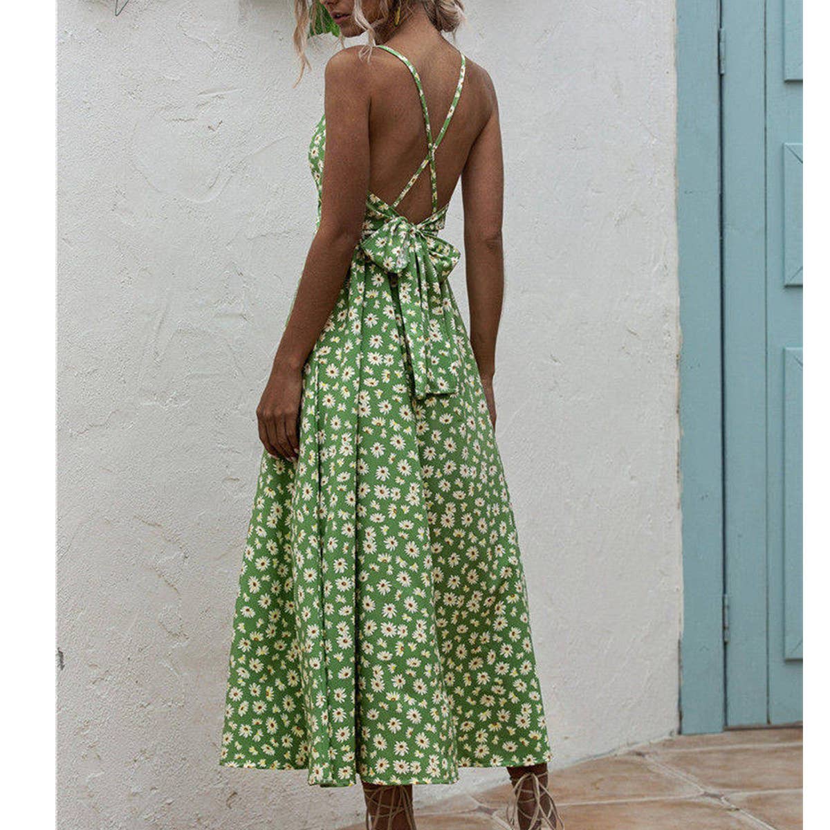 Lily Clothing - Wholesale Dress - Women's - Little Daisy camisole print dress_CWDMD15101