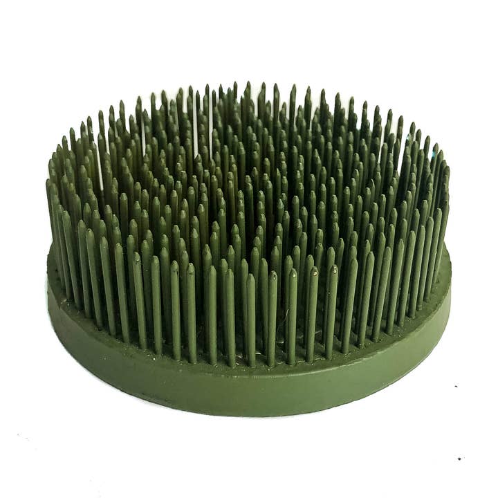 Painted Round Pin Holder Flower Frog for wholesale by Floral Genius