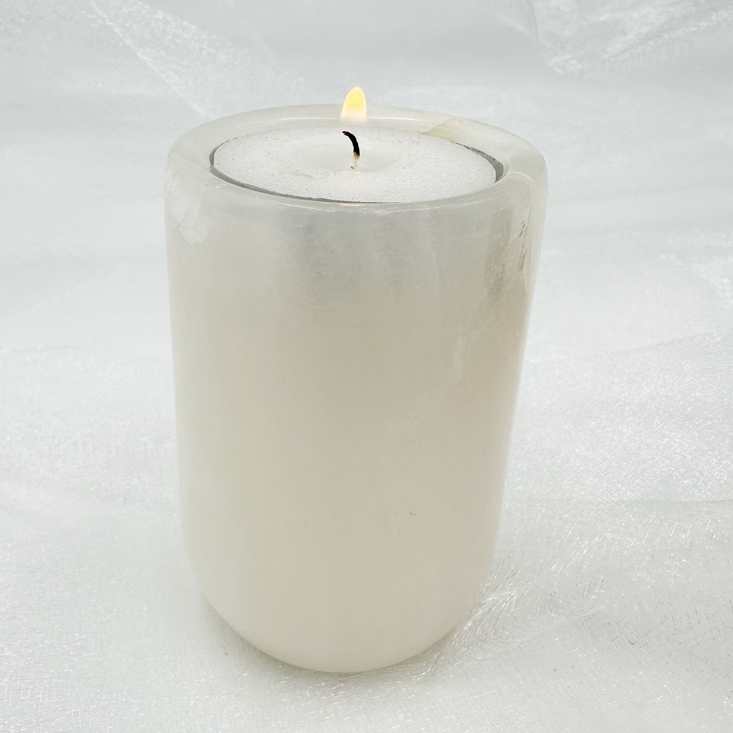 Page Imports - Wholesale Tea Light Candles - 3" Pillar Tea Light in Marble and Onyx1