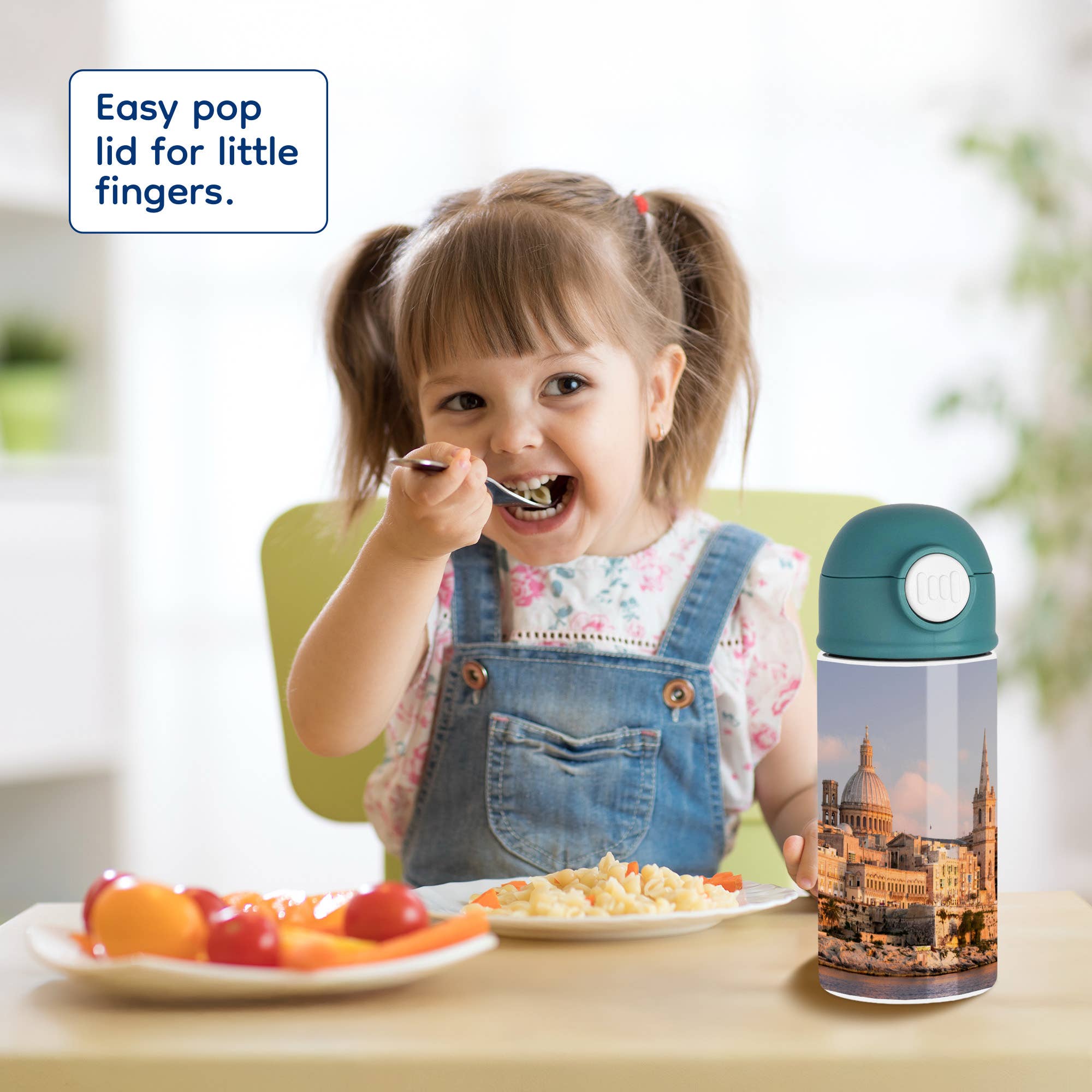 3dRose – wholesale Vattenflaska – 3dRose, Valletta under solnedgången och Marsamxett Harbor, Malta. , Vattenflaska för barn7