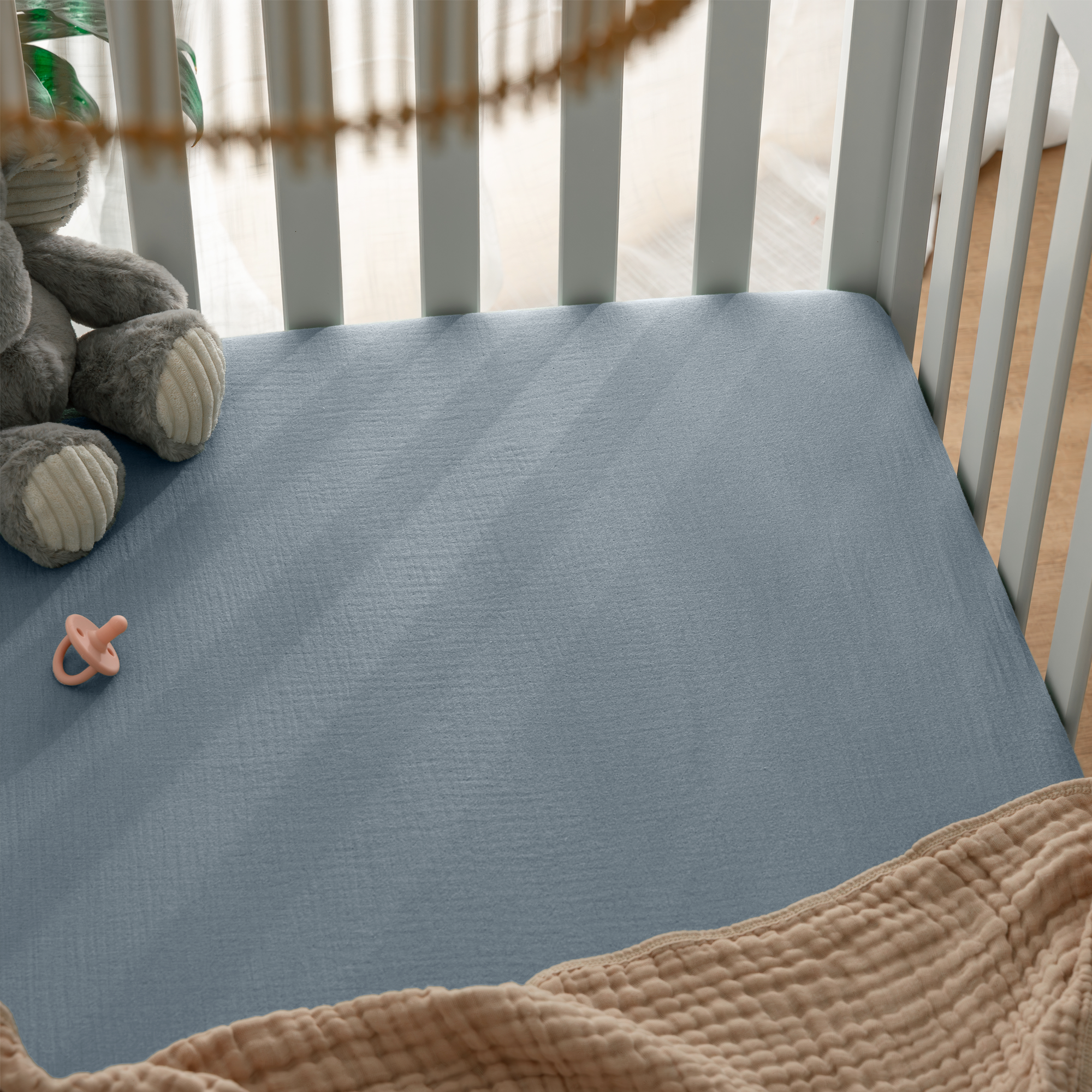 Comfy Cubs - Wholesale Cot/Crib Sheets - Muslin Cotton Fitted Crib Sheet, Soft Snug Fit by Comfy Cubs28