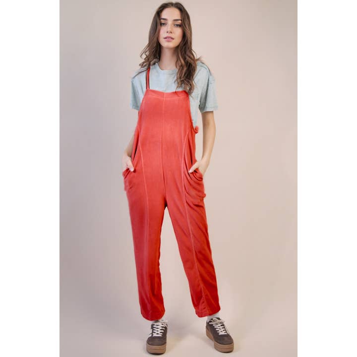 Fleece Baggy Rygglös Casual Jumpsuit för wholesale av IVE