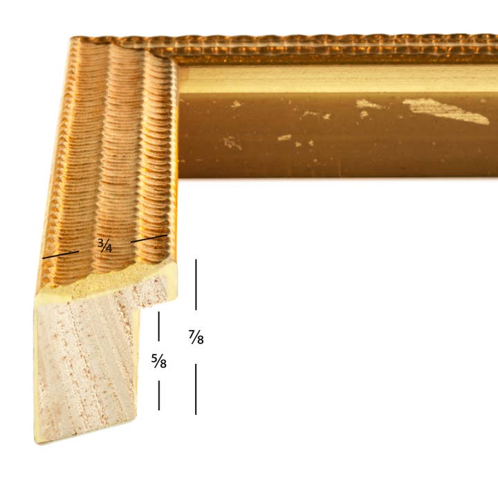 Craig Frames - Wholesale Picture Frame - 11x14 Picture Frame, Farnsworth Gold, Assembled1