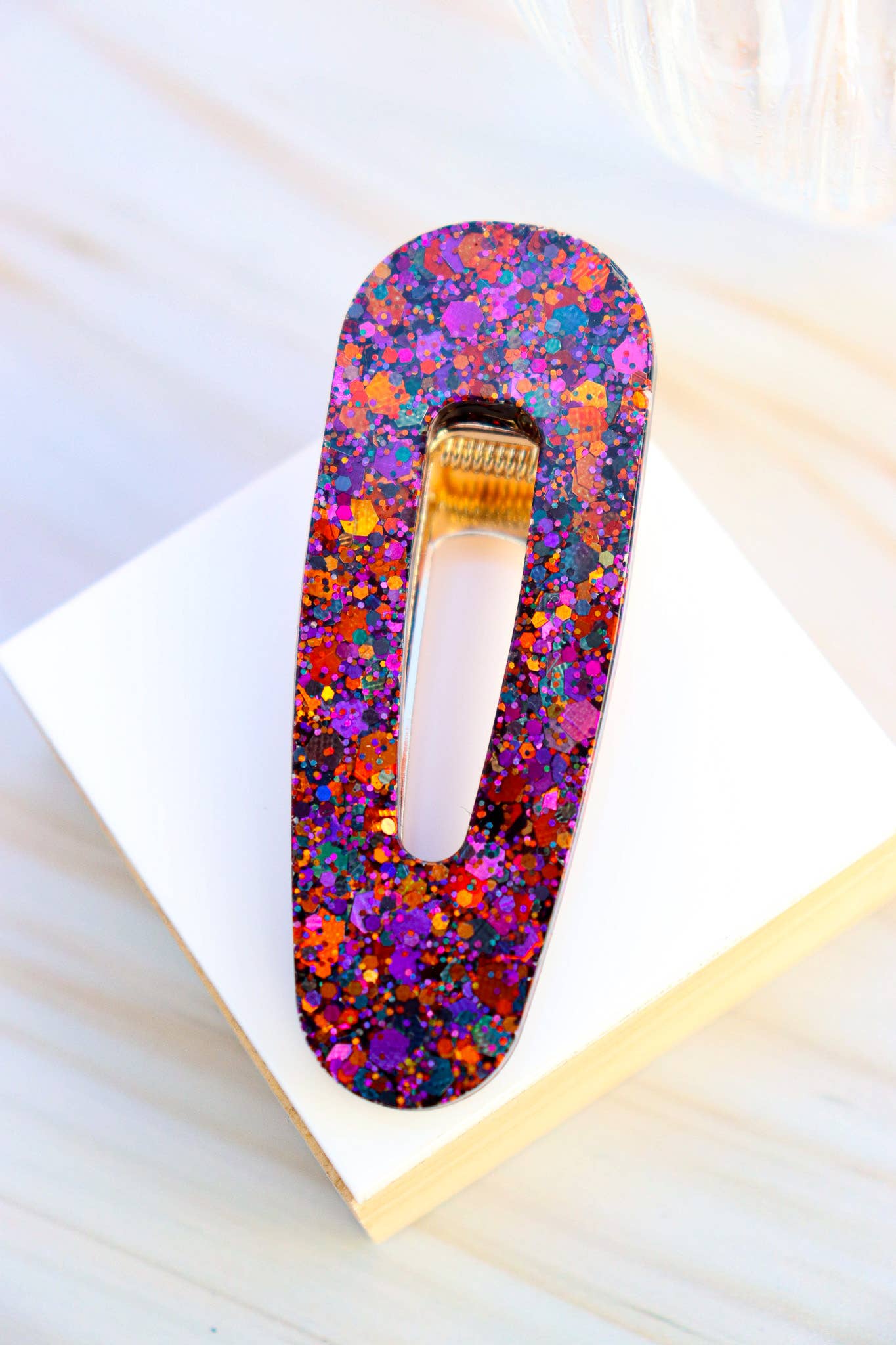 CG Home - Wholesale Barrette - Women's - Autumn Sunset Glitter Hair Clip4