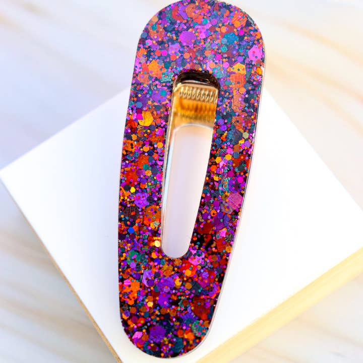 CG Home - Wholesale Barrette - Women's - Autumn Sunset Glitter Hair Clip4