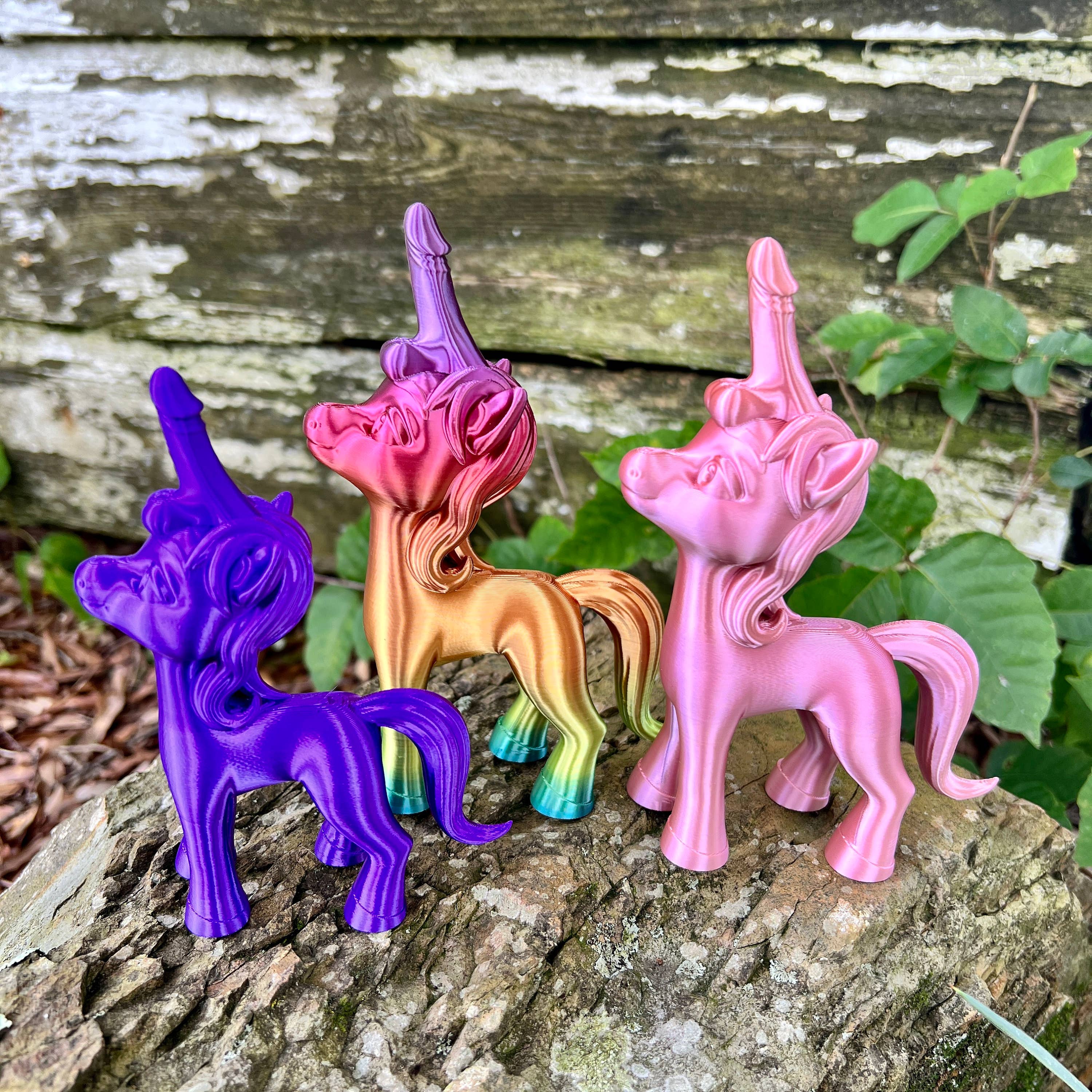 NumanPrints - Wholesale Gag Gift/Novelty Gift - Adult Standing Unicorn Dick Horn Penis Cock Dino-Dick3