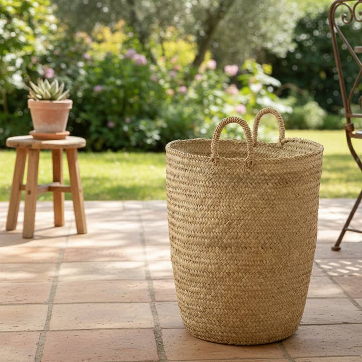 XL Palmblatt-Wäschekorb – Handgefertigter Natur-Aufbewahrungskorb für den Großhandel von High crafty