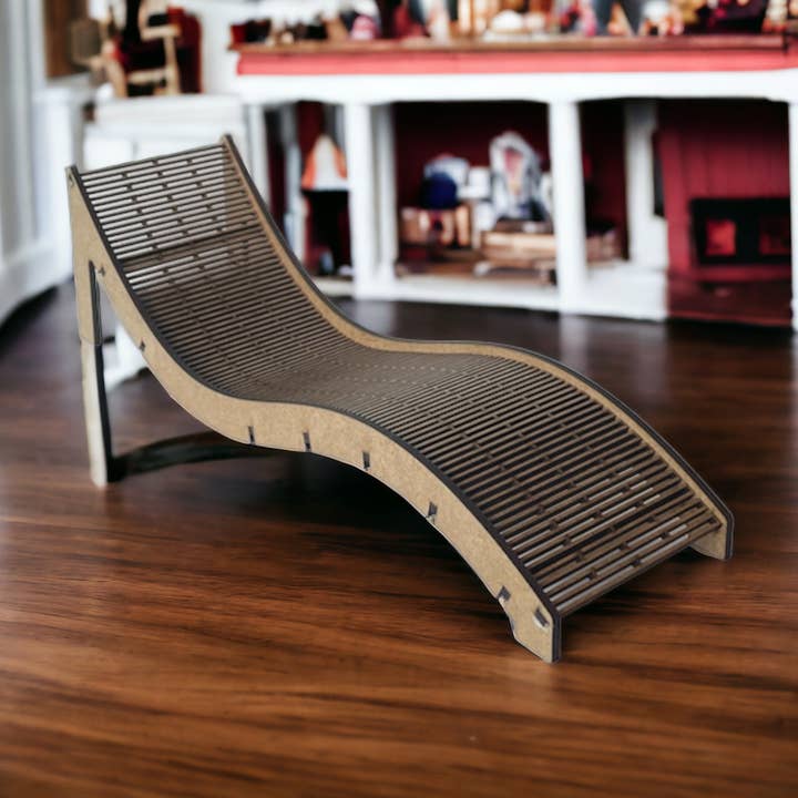 MB Cordas - Wholesale Doll accessory kit – Kids - Mini Pool Bench Patio Chaise Lounge Chair 12” doll Furnitur3