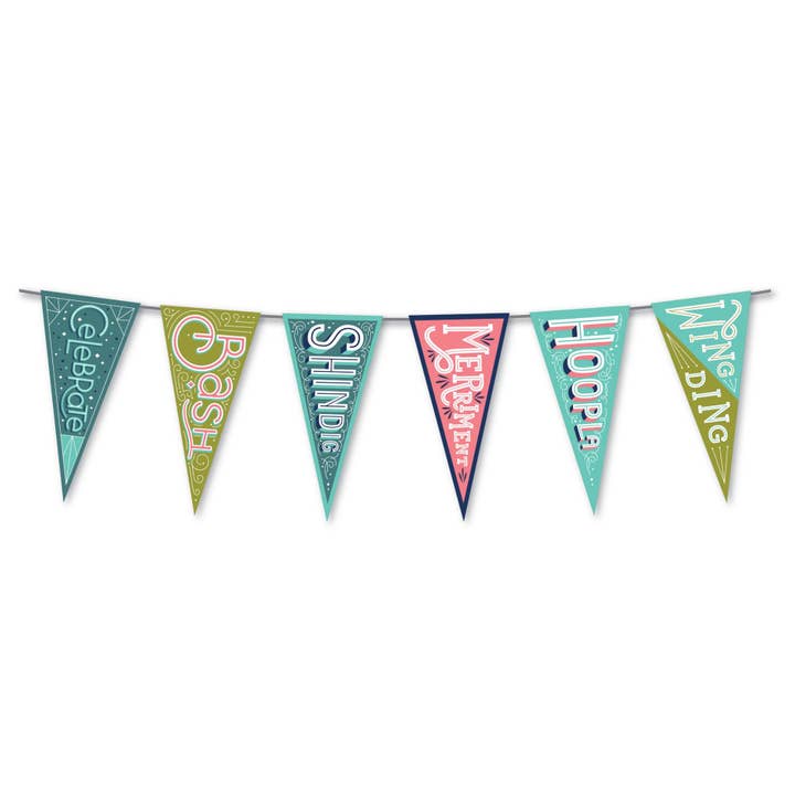 Gibbs Smith - Wholesale Banner - Instant Celebration Mini-Pennant Banner