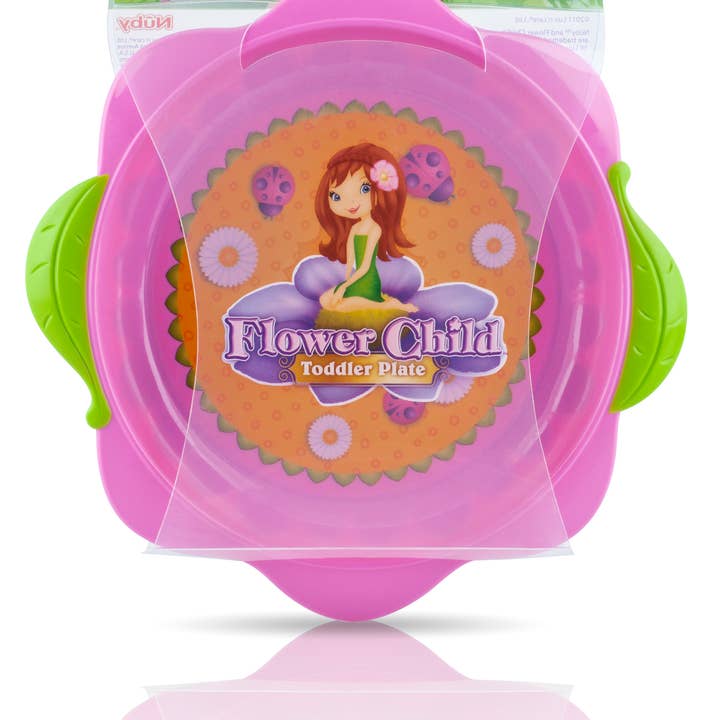 Flower Child Toddler Plate for wholesale by Nuby