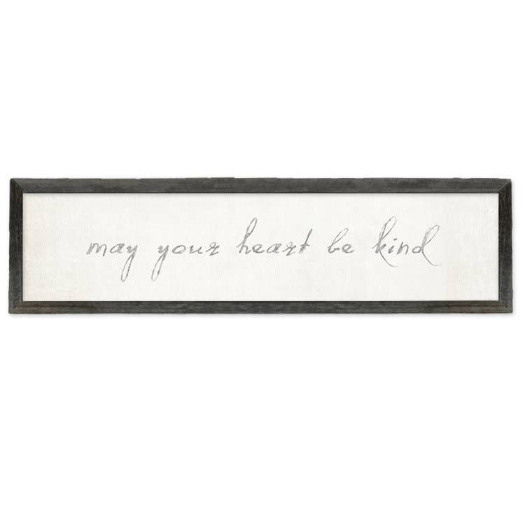 Sweet Gumball Inc. - Wholesale Sign - 'May Your Heart Be Kind' Shelf Art1