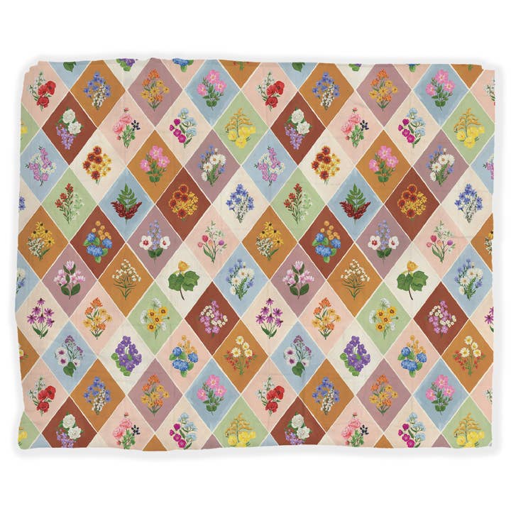 Coperta Fasciatoio per Bambini in Mussola Vintage Blooms per la vendita all'ingrosso da parte di 1canoe2 | One Canoe Two Paper Co.