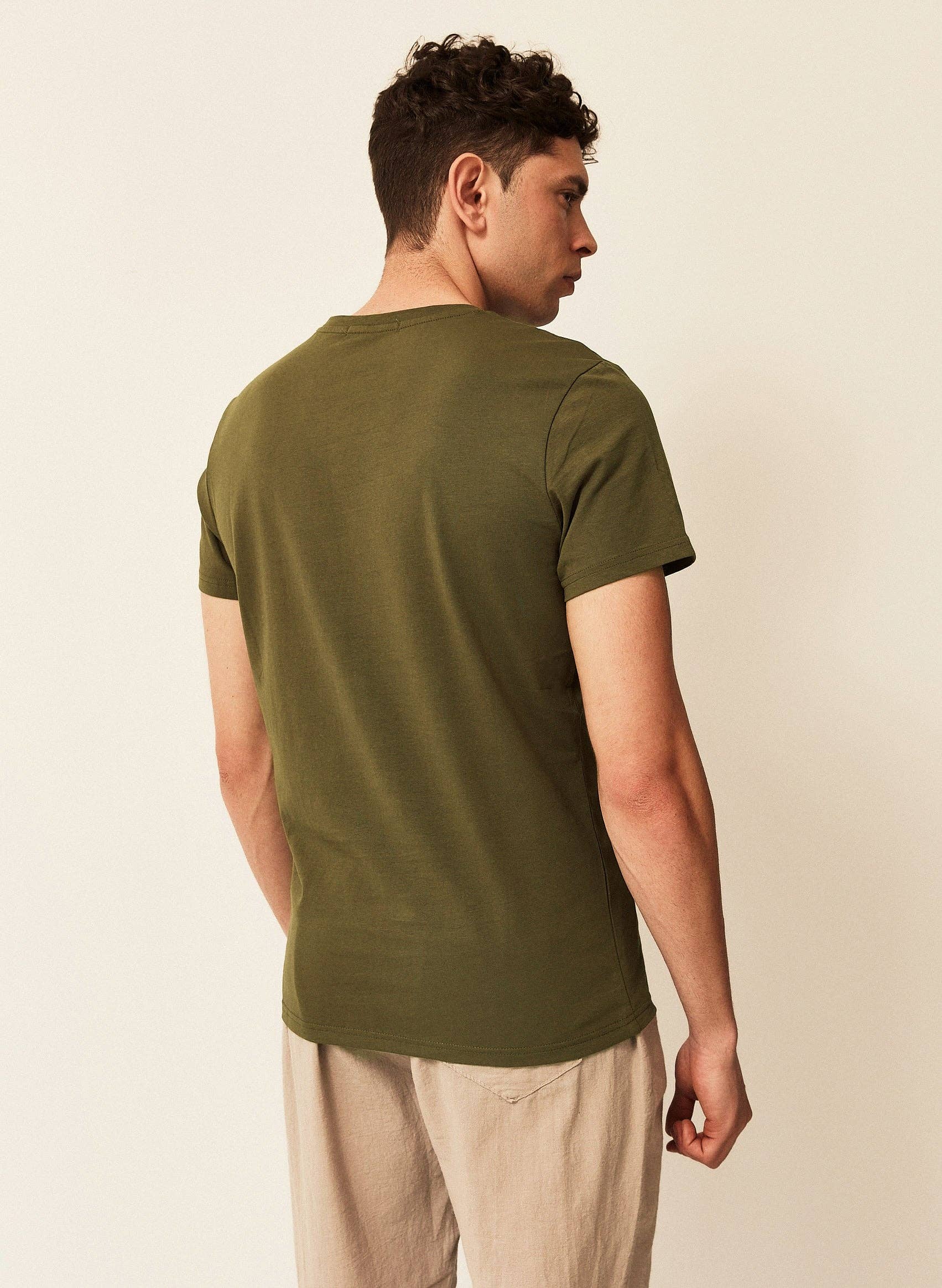 Double M - Wholesale T-Shirt - Men's - DARK GREEN T-SHIRT3