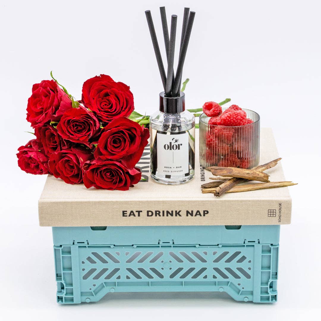 OLOR - Wholesale Reed Diffuser - Rosa + Oud Luxury Reed Diffuser1