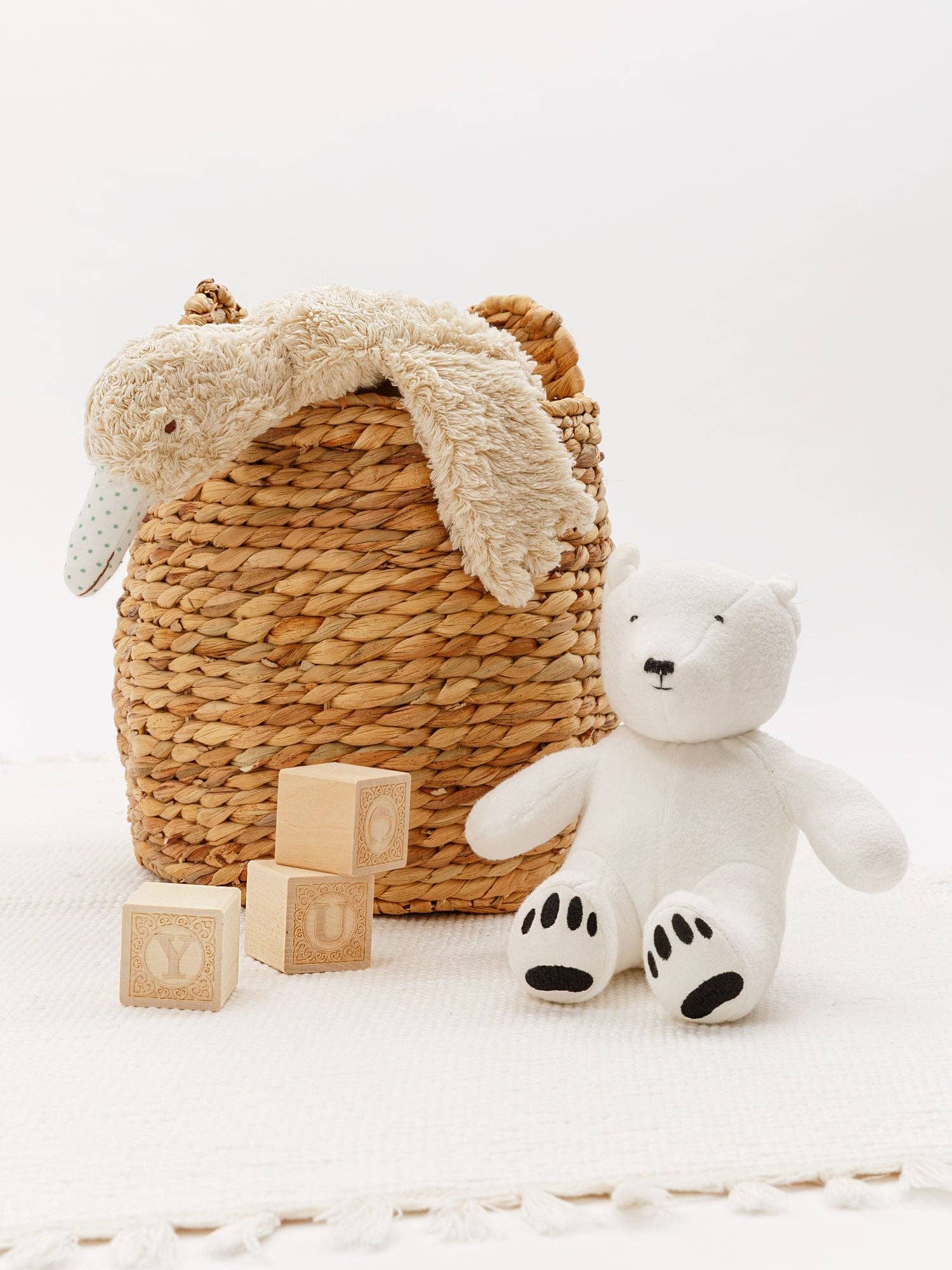 Under the Nile – wholesale Gosefilt - Baby – Abigail gås sherpa gosdjur med bricka3