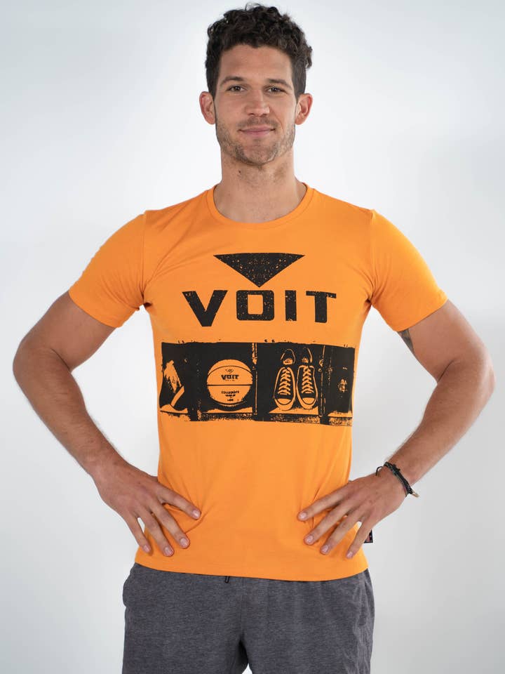 Voit - Wholesale Screen Printed T-Shirt - Men's - Voit 1922 Legacy Collection, 100% Cotton Vintage Sports Locker Print T-Shirt