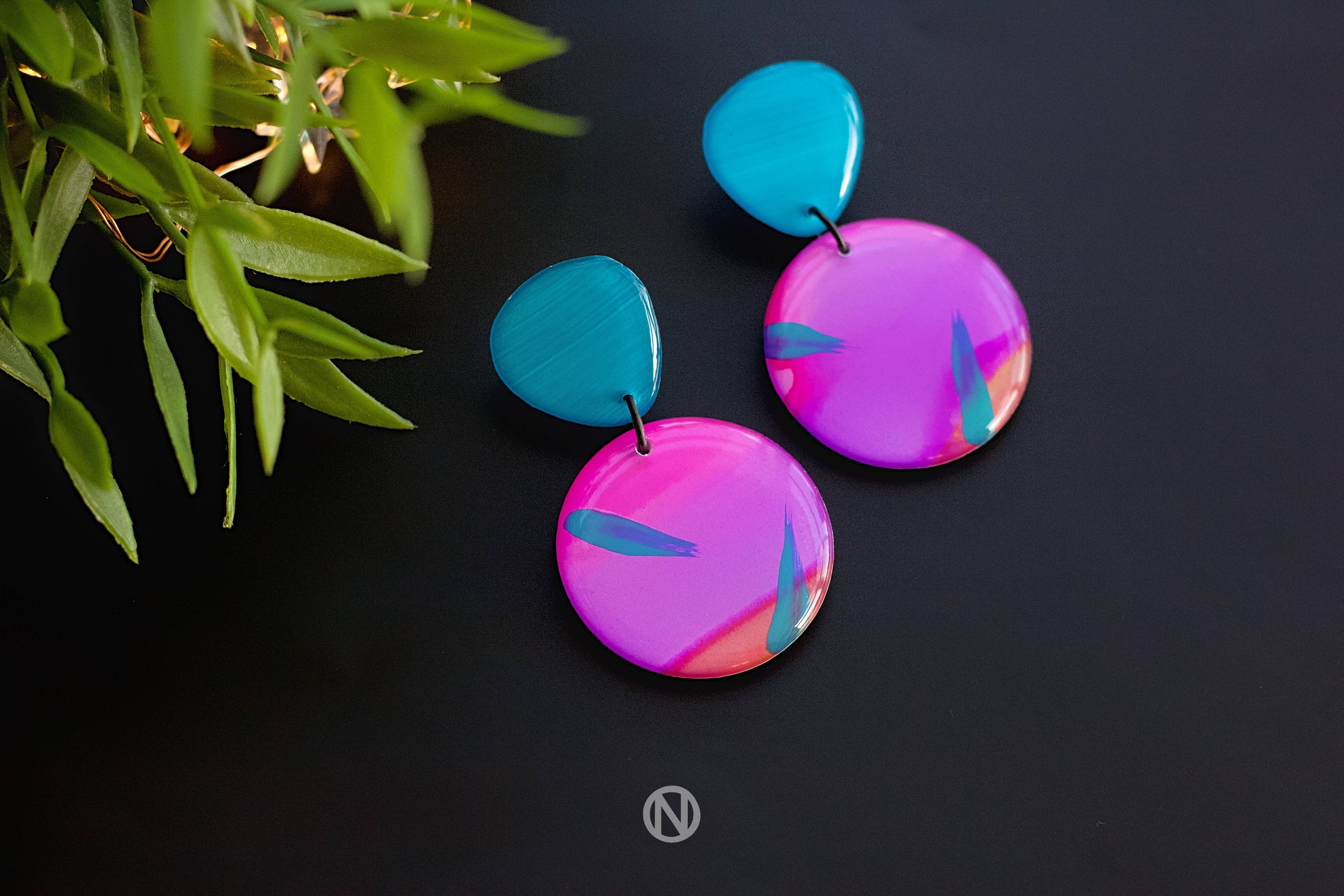 Naoi - Wholesale Dangle Earrings - Sunset Surf Statement Earrings - Handmade to Order4
